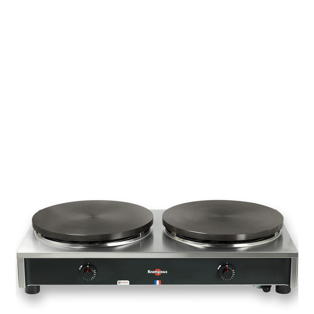 Krampouz Gas Crepe Maker - Double Frame - Luxury Range - 400mm - Thermostat Control